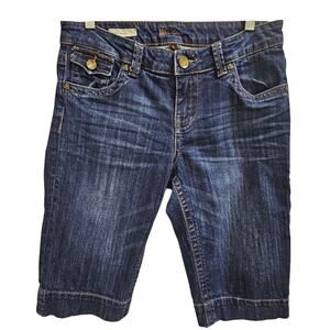 Kut from the Kloth Natalie Denim Bermuda Shorts with Flap Pockets Size 6